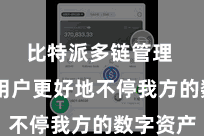 比特派多链管理  匡助用户更好地不停我方的数字资产