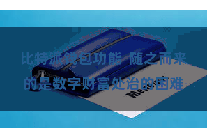 比特派钱包功能  随之而来的是数字财富处治的困难