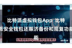 比特派虚拟钱包App  比特派安全钱包还赈济备份和规复功能